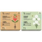 Teabox Organic Ashwagandha Green Tea 25 Teabags & Teabox Organic Jasmine Green Tea 25 Teabags | Sourced From Madurai | For Calm Mind and Relaxation - Fast Shipping to USA & Canada
