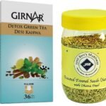 Girnar Detox Green Tea (36 Tea Bags) + Jyoti Ben's Mukhwas Roasted Saunf With Dhana Daal 200Gram - Fast Shipping to USA & Canada