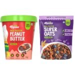 ALPINO High Protein Dark Chocolate Peanut Butter Smooth 1kg & ALPINO High Protein Super Rolled Oats Chocolate 1kg - Fast Shipping to USA