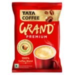 Tata Coffee Grand Premium Instant Coffee, 45g Pouch, With Flavour Locked Decoction Crystals, Flavoured Soluble Coffee Powder, Rich Aroma & Great Taste - Fast Shipping to USA & Canada