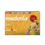 Medimix Ayurvedic Sandal Bathing Soap Bar With Eladi Oil 125Gm (Buy 4 and Get 1 Extra Combo Pack) | For Naturally Glowing Skin | Herbal | Natural | Paraben-free & Sulphate-free | 100% Vegan - Fast Shipping to USA & Canada