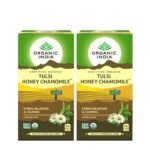 Organic India Tulsi 25 Tea Bag Pack of 2 (Honey Chamomile) - Fast Shipping to USA & Canada