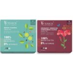 Teabox Detox Kahwa Green Tea 50 Teabags & Teabox Organic Hibiscus Cinnamon Clove Green Tea Bags 25 pcs - Fast Shipping to USA & Canada