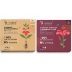 Teabox Organic Ashwagandha Green Tea 50 Teabags & Teabox Organic Hibiscus Cinnamon Clove Green Tea Bags 25 pcs - Fast Shipping to USA & Canada
