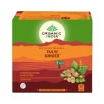 ORGANIC INDIA Tulsi Ginger 50 Teabags - Fast Shipping to USA & Canada