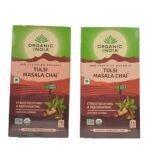 Organic India Tulsi Masala Chai, 25 Infusion Bags (Pack of 2) - Fast Shipping to USA & Canada