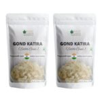 Bliss of Earth Gond Katira Pure Organic Edible Gum Tragacanth Gum Gond for Laddu Making & Sweets 2x100Gm - Fast Shipping to USA & Canada