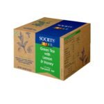 Society Green Tea with Lemon & Honey - 25 Tea Bags (37.5g) | All Natural Flavour | Refreshing & Healthy - Fast Shipping to USA & Canada