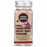 Urban Platter Pink Himalayan Rock Salt Powder, 125g (Unrefined | Additive Free | 100% Pink Rock Salt | Sendha Salt | Glass Jar) - Fast Shipping to USA & Canada