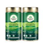 ORGANIC INDIA Tulsi Green Tea Classic Tin (100gm) - Pack of 2 - Fast Shipping to USA & Canada