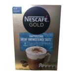 Nescafe Gold Cappuccino Decaf unsweetened Taste Instant Coffee Sachets (8 x 15g), 120g - Fast Shipping to USA & Canada