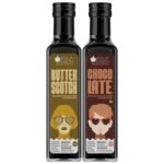 Bliss of Earth Butterscotch Syrup & Chocolate Syrup For Milk Shake, Coffee, Cake, Cocktail & Mocktail, Stevia Sweetened Sugar Free, Diabetic Safe, Zero Calorie, 500ml Each - Fast Shipping to USA & Canada