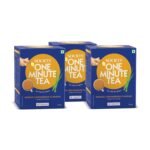 Society One Minute Tea | Ginger Lemongrass Flavour | Made with Lemongrass & Ginger | Flavoured Instant Tea | 14g X 10 Sachets (140g) | Pack of 3 - Fast Shipping to USA & Canada