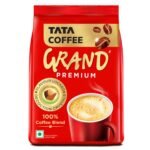 Tata Coffee Grand Premium Instant Coffee, 90g / 100g, Powder, Bag/Pouch, With Flavour Locked Decoction Crystals, Flavoured Soluble Coffee Powder, Rich Aroma & Great Taste - Fast Shipping to USA & Canada
