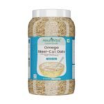 Neuherbs Omega Steel Cut Oats with chia seeds 1kg | Ready to eat cereal, Whole Grain, Breakfast Cereal & Gluten free - Fast Shipping to USA