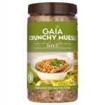 GAIA Crunchy Diet Muesli - Low-Calorie, Protein Rich, High-Fiber Muesli Cereal Serves As A Healthy And Nutritious Breakfast Option With Zero Added Sugar. 1Kg Jar Pack - No Added Flavor - Fast Shipping to USA & Canada