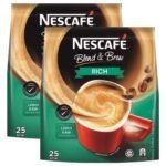 Nescafe 3 in 1 Rich Coffee, 25 Sachets Bag, 2 X 475 G, Ground - Fast Shipping to USA & Canada
