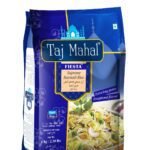 Taj Mahal Fiesta Basmati Rice 1kg | Long-Grain Steam Basmati Rice | Fluffy & Non-Sticky Texture | Delicious Aroma & Taste | Naturally Aged | Durable Packaging - Fast Shipping to USA & Canada