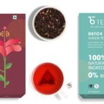 Teabox Hibiscus Cinnamon Clove Green Tea For Healthy Heart, Natural Hibiscus & Detox Kahwa Green Tea Bags 25 Pieces | For Natural Body Cleanse & Cold Relief | Made with 100% Indian Herbs & Spices - Fast Shipping to USA & Canada