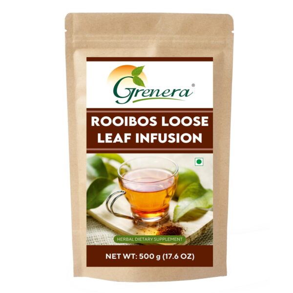 Grenera South African Rooibos Tea 500 gram, Red Tea, Imported from South Africa, Caffeine Free, Antioxidants Rich Infusion - Fast Shipping to USA & Canada