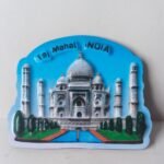 Taj Mahal India Icon 3D Effect Magnet, Blue Fridge Magnet - Fast Shipping to USA & Canada