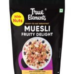 True Elements Fruity Nutty Delight Muesli 700g - 100% Wholegrain | Made with 17% Millets | Rich in Fibre & Protein | Breakfast Cereal | Diet Food - Fast Shipping to USA & Canada