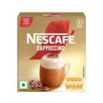 NESCAFE Gold Cappuccino | Frothy Delicious Coffee | Instant Coffee Premix Powder ? Just add hot water | 125g (5 sachets*25g) - Fast Shipping to USA & Canada