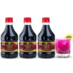 Dhampurgreen Black Currant Salty, 900Ml (300Ml X 3) | Mocktail Cocktail Vodka, Rum, Gin Mixer Syrup | Makes 10-12 Drinks Each Bottle | Pour Add Stir & Sip Syrup For Cocktails | Non Alcoholic Beverage - Fast Shipping to USA & Canada