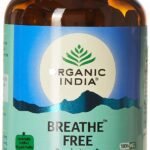 ORGANIC INDIA Breathe Free Ayurvedic Capsule || Respiratory Disorder & Congestion || Ptect Lungs from Smoking & Pollution || Relieves Allergic Asthma & Coughing - 180 N Veg Capsules