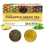 TEACURRY Pineapple Green Tea (1 Month Pack | 30 Tea Bags) - Helps With Maintain Hydration, Antioxidant & Skin health | 100% Pure Green Tea Leaves With Added Pineapple Benefits - Fast Shipping to USA & Canada