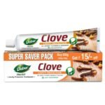 Dabur Herb'l Clove 300g (200g + 100g) - Cavity Protection Toothpaste with No added Fluoride and Parabens - Fast Shipping to USA & Canada