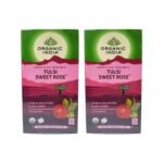 Organic India Tulsi Sweet Rose 25 Tea Bags- (Pack of 2) - Fast Shipping to USA & Canada