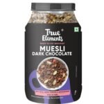 True Elements Dark Chocolate Muesli 1kg | Nuts & Berries Muesli | 13g Clean Protein | 13% Millet | Cereal for Breakfast | Gluten Free Breakfast - Fast Shipping to USA & Canada