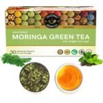 TEACURRY Moringa Green Tea - 30 Tea Bags | Helps With Cholesterol, Blood Pressure | Moringa Green Tea For Weight Loss Management | 100% Natural, 100 Gm - Fast Shipping to USA & Canada