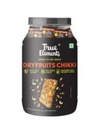 True Elements Dry fruit Chikki 700g (Pack of 35) - Made with Peanuts, Almonds, Cashews & Pista | Gajak with Jaggery Powder | 24% Less Sugar - Fast Shipping to USA & Canada