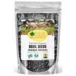 Bliss of Earth Basil Seeds Organic Sabja Seeds, Tukmaria Seeds Fiber & Omega-3 Rich Good for weight loss, Hydration Tiny PowerHouse Seeds 500gm - Fast Shipping to USA & Canada