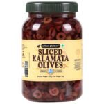 Urban Platter Greek Sliced Kalamata Olives, 1Kg [Drained Weight 500g | Kalamon Region of Greece | Perfect for Salads | Hummus | Mediterranean Dishes] - Fast Shipping to USA & Canada