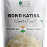 Bliss of Earth Gond Katira Pure Organic Edible Gum Tragacanth Gum Gond for Laddu Making & Sweets (100Gm) - Fast Shipping to USA & Canada