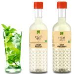 Dhampure Speciality Assorted Mocktail Syrup Mixer - Mint Lemonade & Fresh Mojito Flavouring Syrup - 600Ml (2 X 300Ml) | Makes 12-15 Drinks Per Bottle - Fast Shipping to USA & Canada
