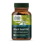 Gaia Herbs Black Seed Oil - Cold-Pressed Capsules for Lung, Respiratory, and Antioxidant Support - with Organic Nigella Seed Oil - Herbal Supplement - 60 Vegan Liquid Phyto-Capsules (30-Day Supply) - Fast Shipping to USA & Canada