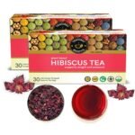 TEACURRY Hibiscus Tea (60 Tea Bags), Helps with Heart Health, boosts liver health | Hibiscus Tea For Skin | Hibiscus Tea Petals | Hibiscus Tea leaves |Hibiscus Flower Tea - Fast Shipping to USA & Canada