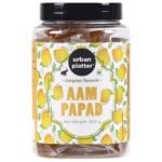 Urban Platter Aam (Mango) Papad, 500g | Sweet and Tangy | Real Mango Pulp | for All Ages | Kid Friendly - Fast Shipping to USA & Canada