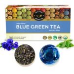 TEACURRY Blue Green Tea(30 Tea Bags) Helps With Weight Loss, Skin Glow, Hair Care, Brain Health Blue Pea Green Tea Blue Butterfly Green Tea For Weight Loss,60 Grams - Fast Shipping to USA & Canada