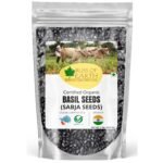 Bliss of Earth Basil Seeds Organic Sabja Seeds, Tukmaria Seeds Fiber & Omega-3 Rich Good for weight loss, Hydration Tiny PowerHouse Seeds 1KG - Fast Shipping to USA & Canada