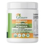 Grenera Moringa (Drumstick) Leaf Powder 240 gram, Vegan, Perfect For Smoothies, Salads, Herbal Teas - Fast Shipping to USA & Canada