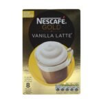 Nescafe Gold Vanilla Latte - 8 Sachets, Ground, Box - Fast Shipping to USA & Canada