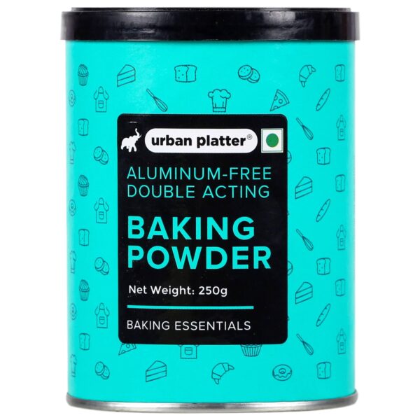Urban Platter Aluminum-Free Baking Powder, 250g [Double Acting ,Gluten-Free] - Fast Shipping to USA & Canada