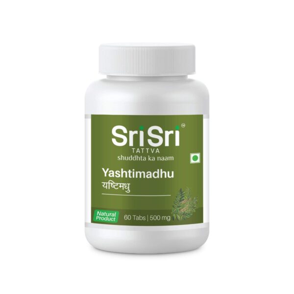 Sri Sri Tattva Yashtimadhu Tablet, 500mg, 120Tab (60 Tab x Pack of 2) - Fast Shipping to USA