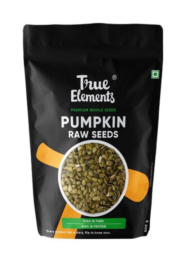 True Elements Pumpkin Seeds 500g - AAA Grade Seeds for Eating | Protein Rich Seeds | Healthy Diet Snacks | Rich in Protein - Fast Shipping to USA & Canada