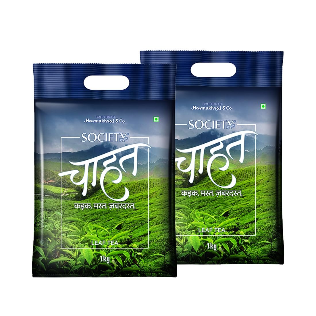 Version 1.0.0 Society Chahat Tea Powder | 1Kg Pouch | Pack Of 2 | 100% Assam | Strong Blend | Rich In Taste & Aroma - Fast Shipping to USA & Canada - Image 1